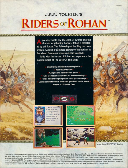 J.R.R. Tolkien's Riders of Rohan — box-2D-back (EU)