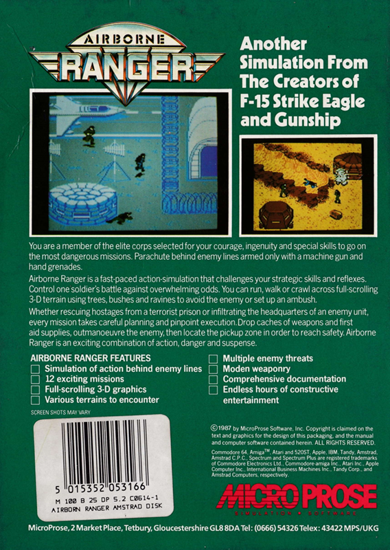 Airborne Ranger — box-2D-back (EU)