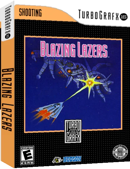 Blazing Lazers — box-3D (US)