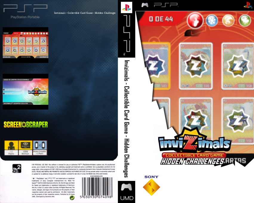 Invizimals - Collectible Card Game - Hidden Challenges — box-texture (SS)