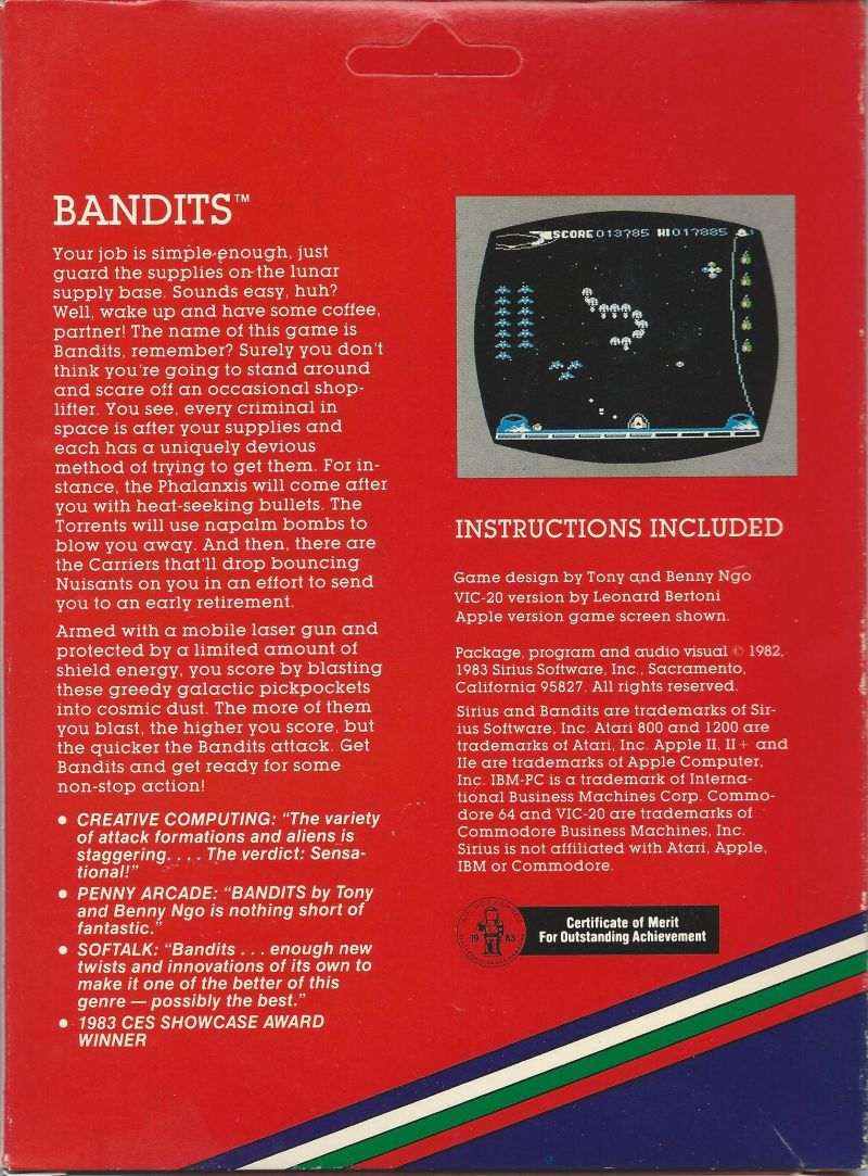 Bandits — box-2D-back (EU)
