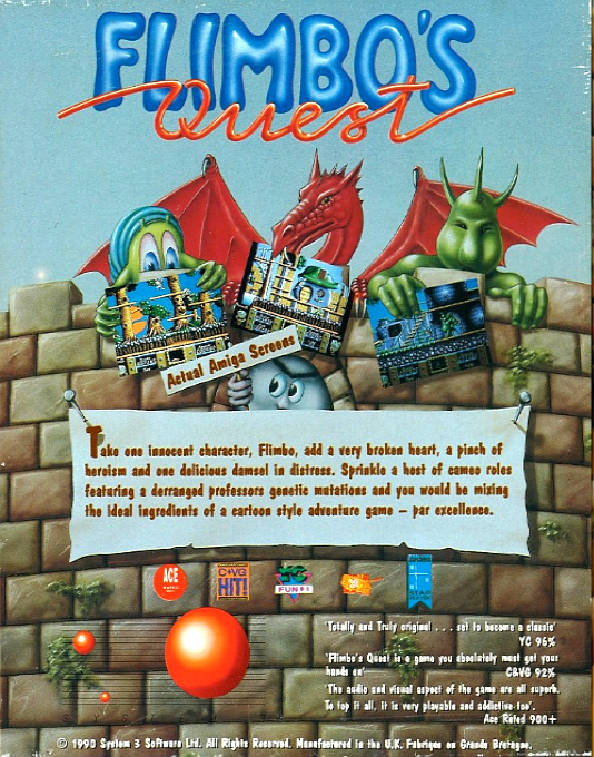 Flimbo's Quest — box-2D-back (EU)