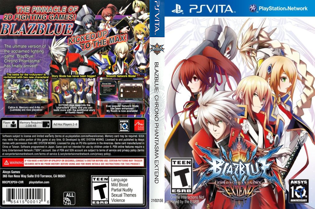 BlazBlue - Chronophantasma Extend — box-texture (US)
