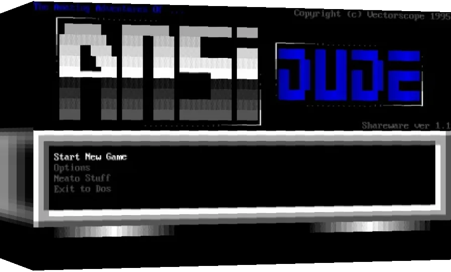 Amazing Adventures Of Ansi Dude, The — box-3D (WOR)