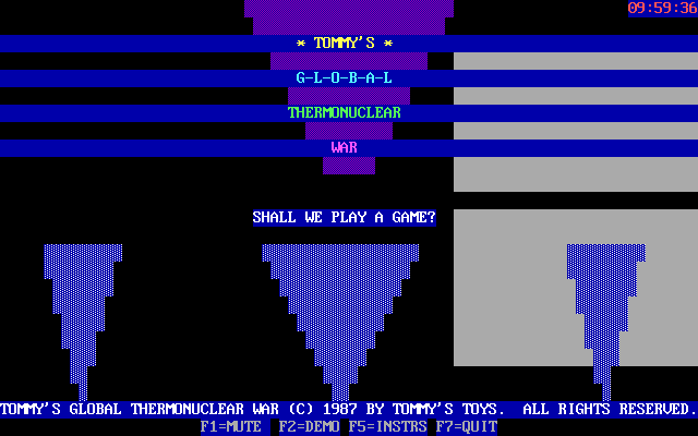 Tommy's Global Thermonuclear War box art