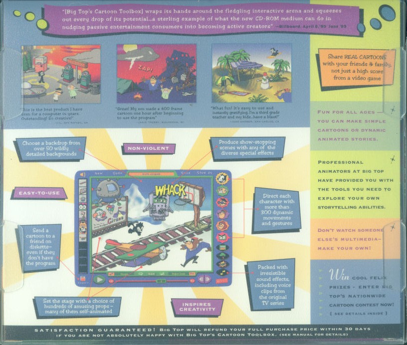 Felix The Cat's Cartoon Toolbox — box-2D-back (US)