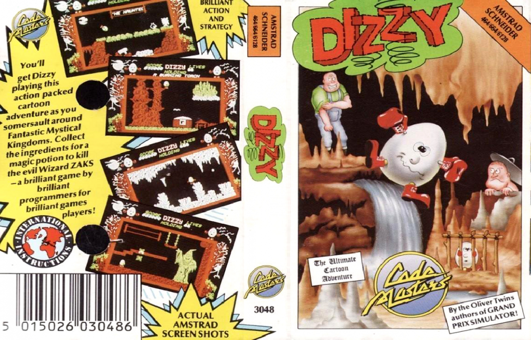 Dizzy - The Ultimate Cartoon Adventure — box-texture (EU)