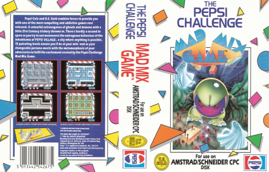 Mad Mix Game - The Pepsi Challenge — box-texture (EU)