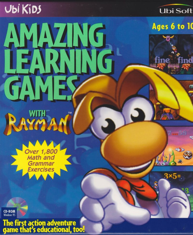 Amazing Learning Games With Rayman box art