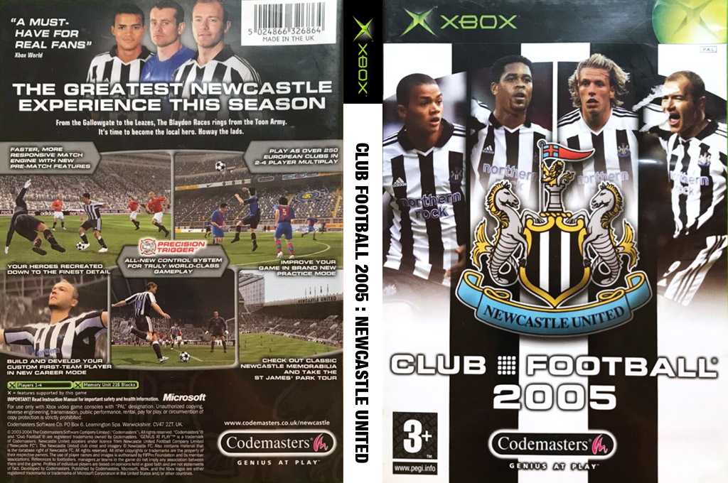 Club Football 2005 - Newcastle United — box-texture (EU)