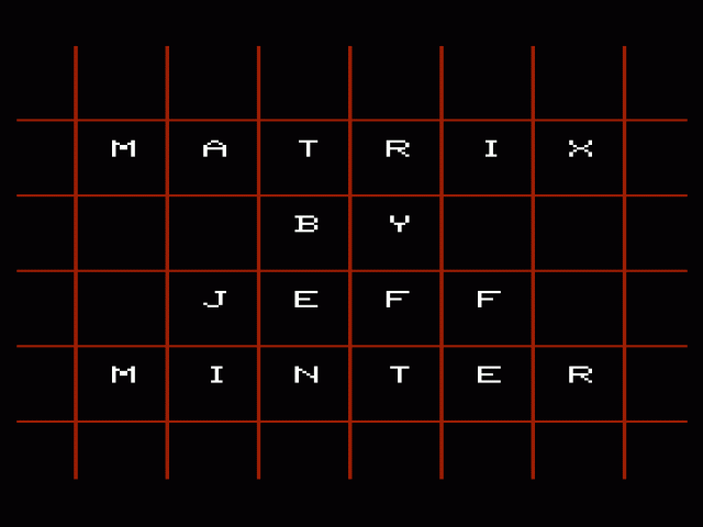 Matrix — sstitle (WOR)