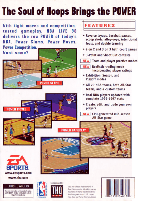 NBA Live 98 — box-2D-back (US)