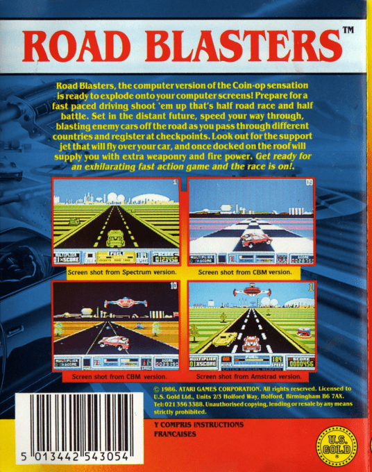 Roadblasters — box-2D-back (EU)
