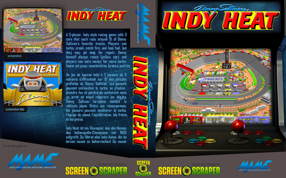 Danny Sullivan's Indy Heat — box-texture (SS)
