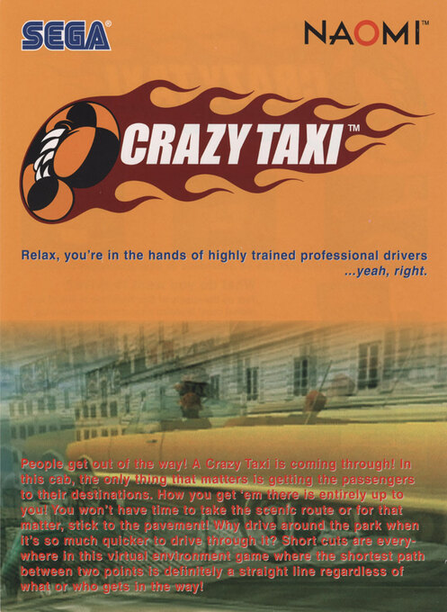 Crazy Taxi — box-2D (US)
