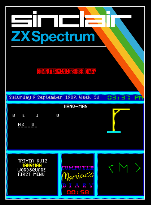 Computer Maniac's 1989 Diary box art