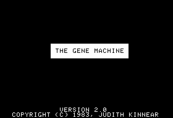 Gene Machine V2.0 — sstitle (WOR)