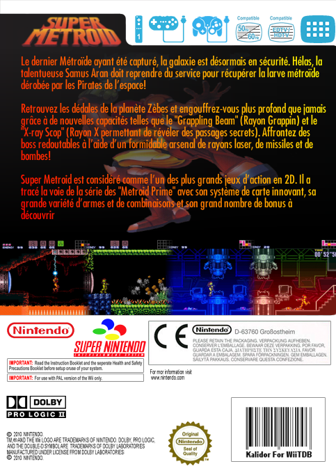 Super Metroid — box-2D-back (FR)