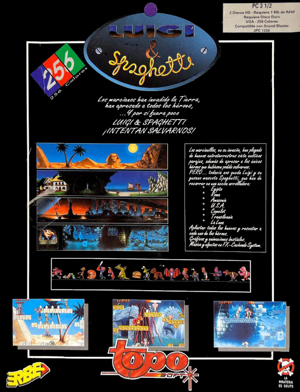 Luigi And Spaghetti — box-2D-back (SP)