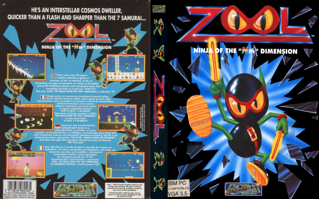 Zool - Ninja of the “Nth” Dimension — box-texture (EU)