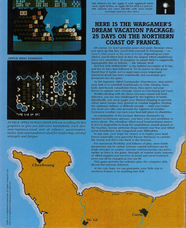 Battle For Normandy — box-2D-back (US)