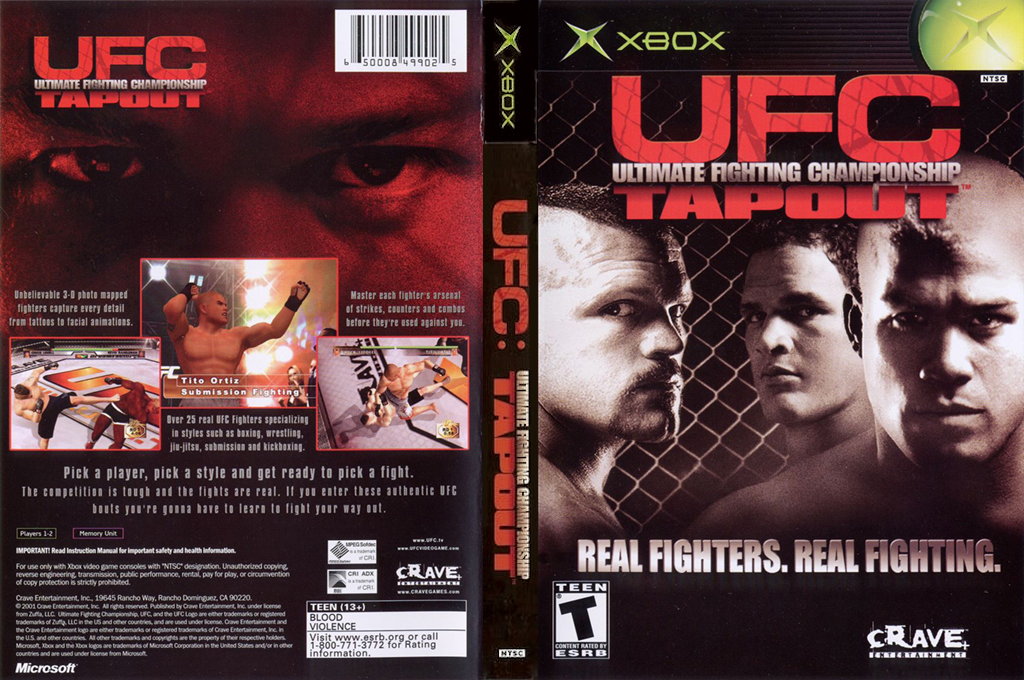 UFC Ultimate Fighting Championship - Tapout — box-texture (US)