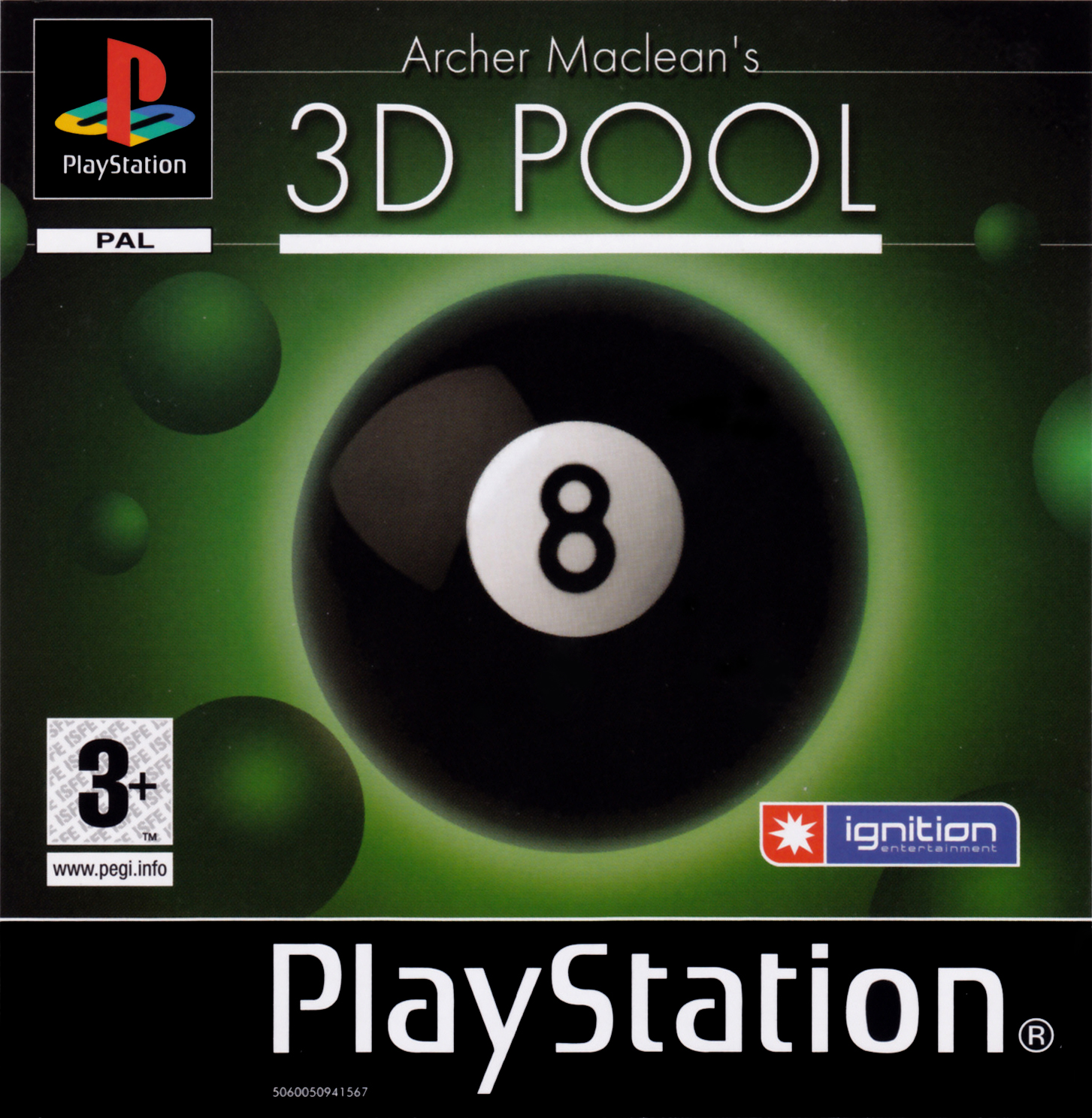 Archer Maclean's 3D Pool — box-scan (EU)