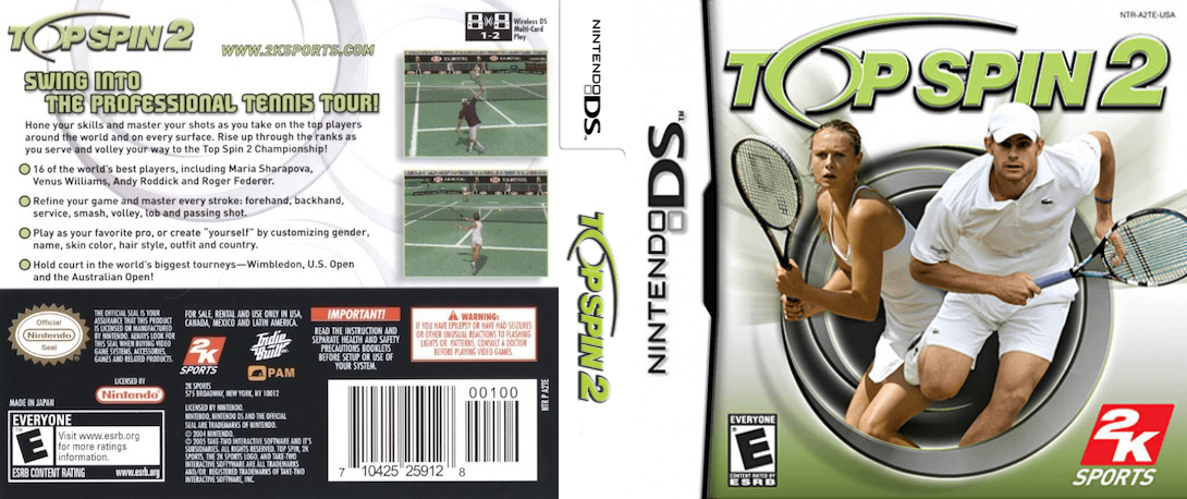 Top Spin 2 — box-texture (US)