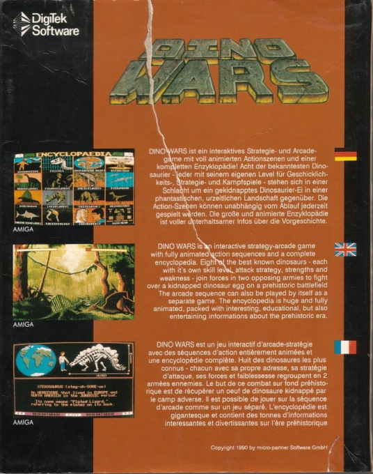 Dino Wars — box-2D-back (EU)