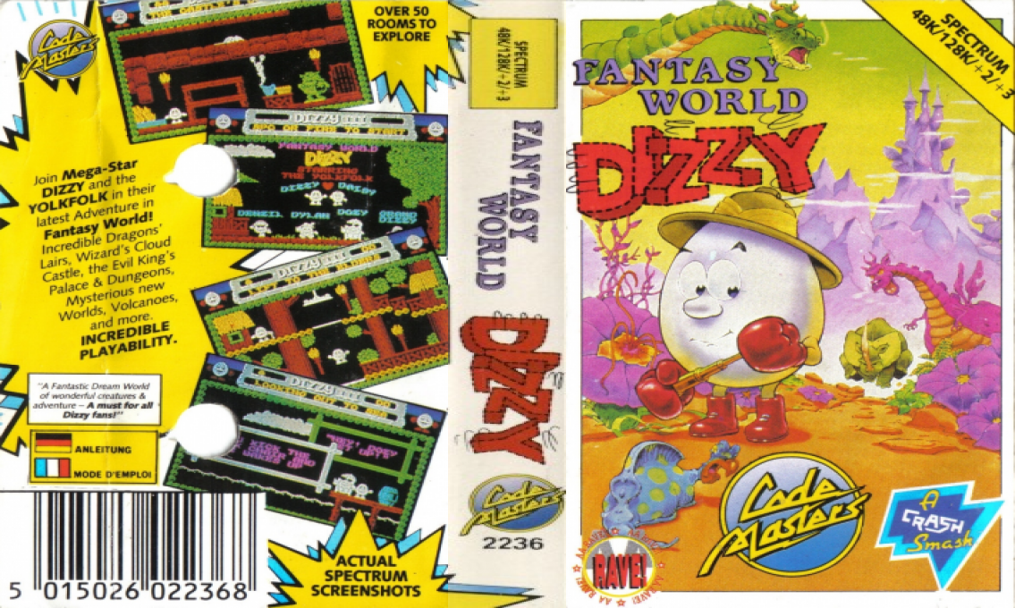 Dizzy 3 - Fantasy World Dizzy — box-texture (EU)