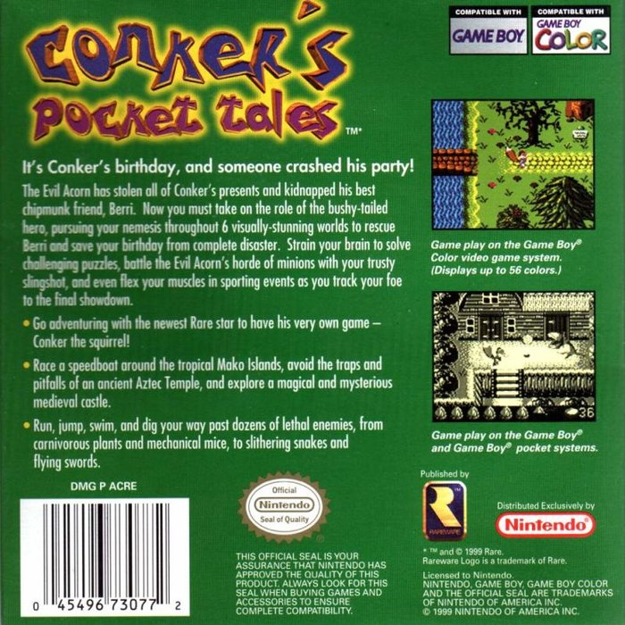 Conker's Pocket Tales — box-2D-back (US)