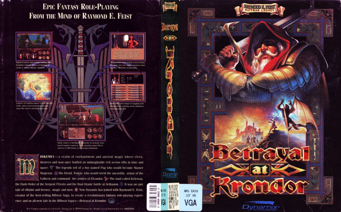 Betrayal At Krondor — box-texture (US)