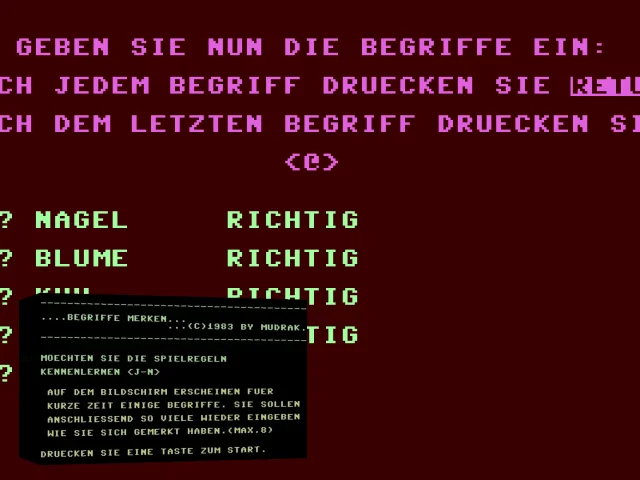 Begriffe merken — mixrbv2 (WOR)