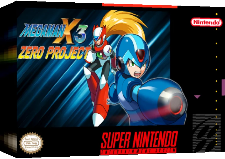 Mega Man X3 : Zero Project — box-3D (US)