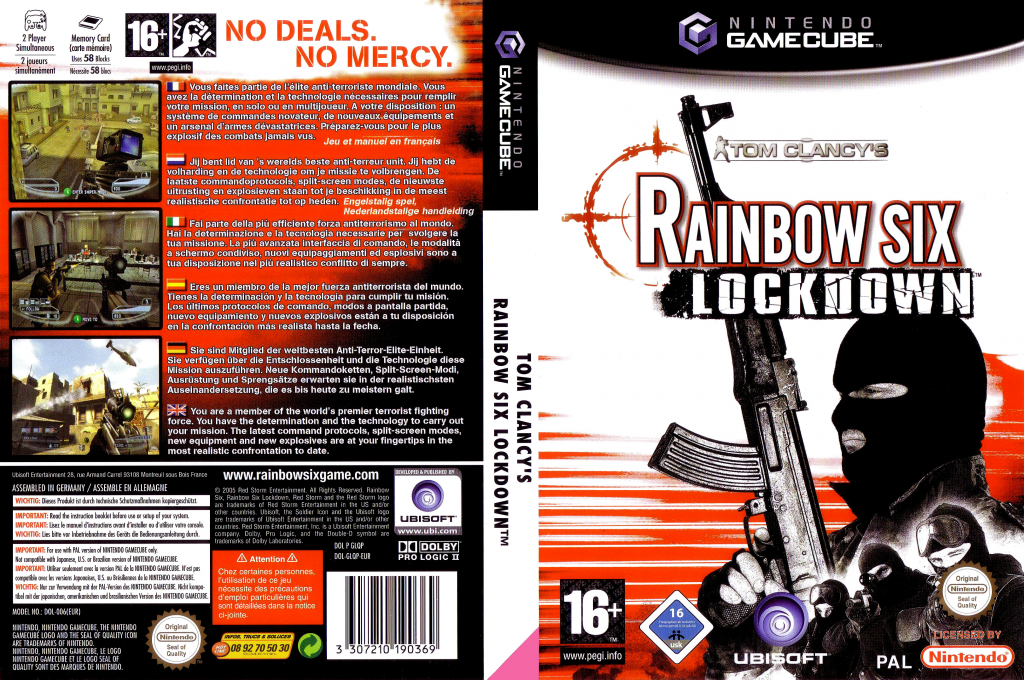 Tom Clancy's Rainbow Six - Lockdown — box-texture (EU)