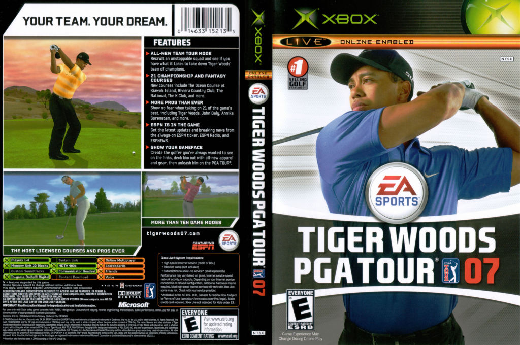 Tiger Woods Pga Tour 07 — box-texture (US)