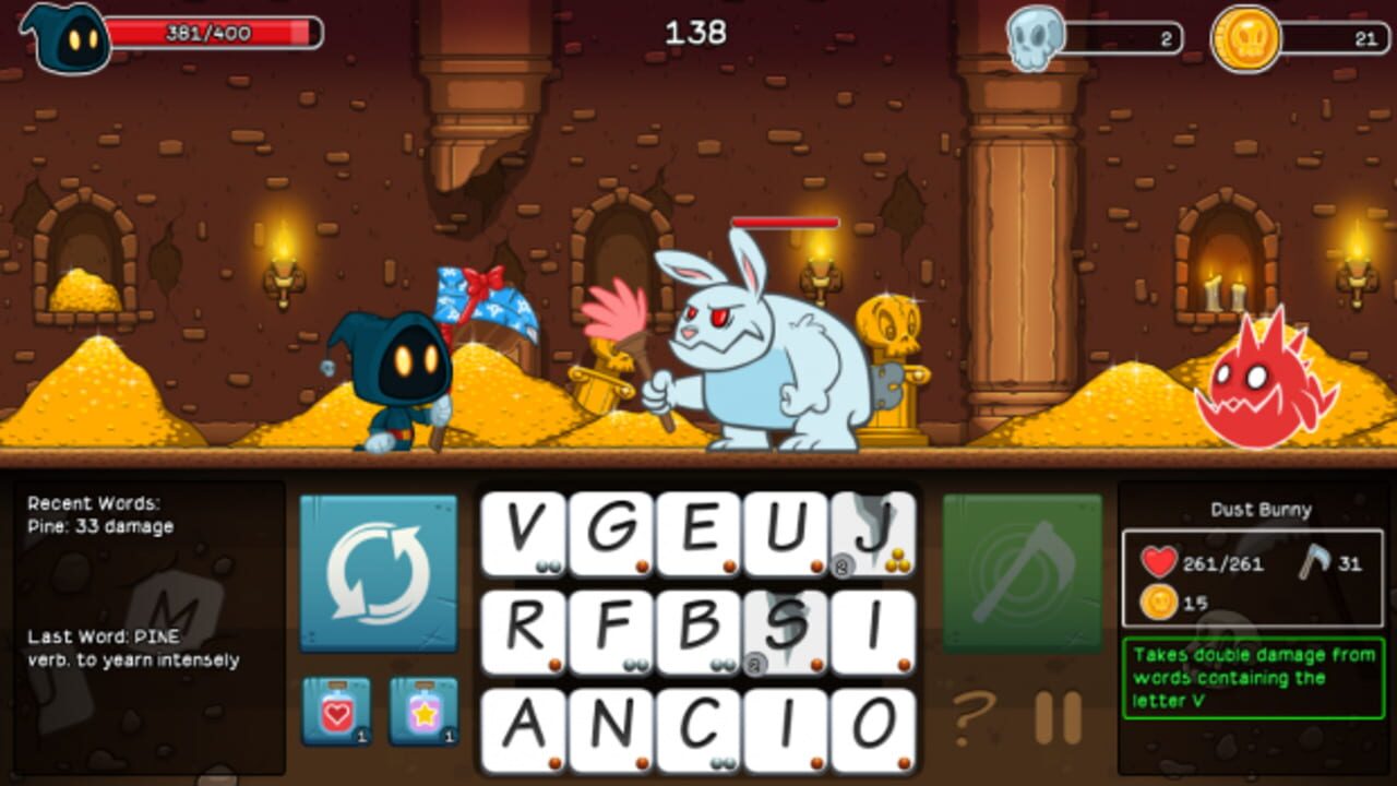 Letter Quest Remastered — screenshot (WOR)