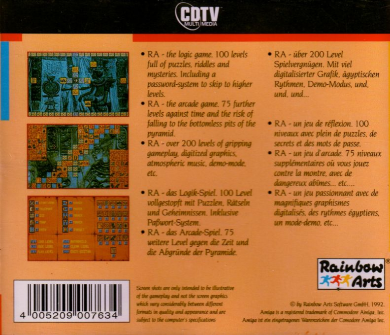 Curse of Ra, The — box-2D-back (EU)