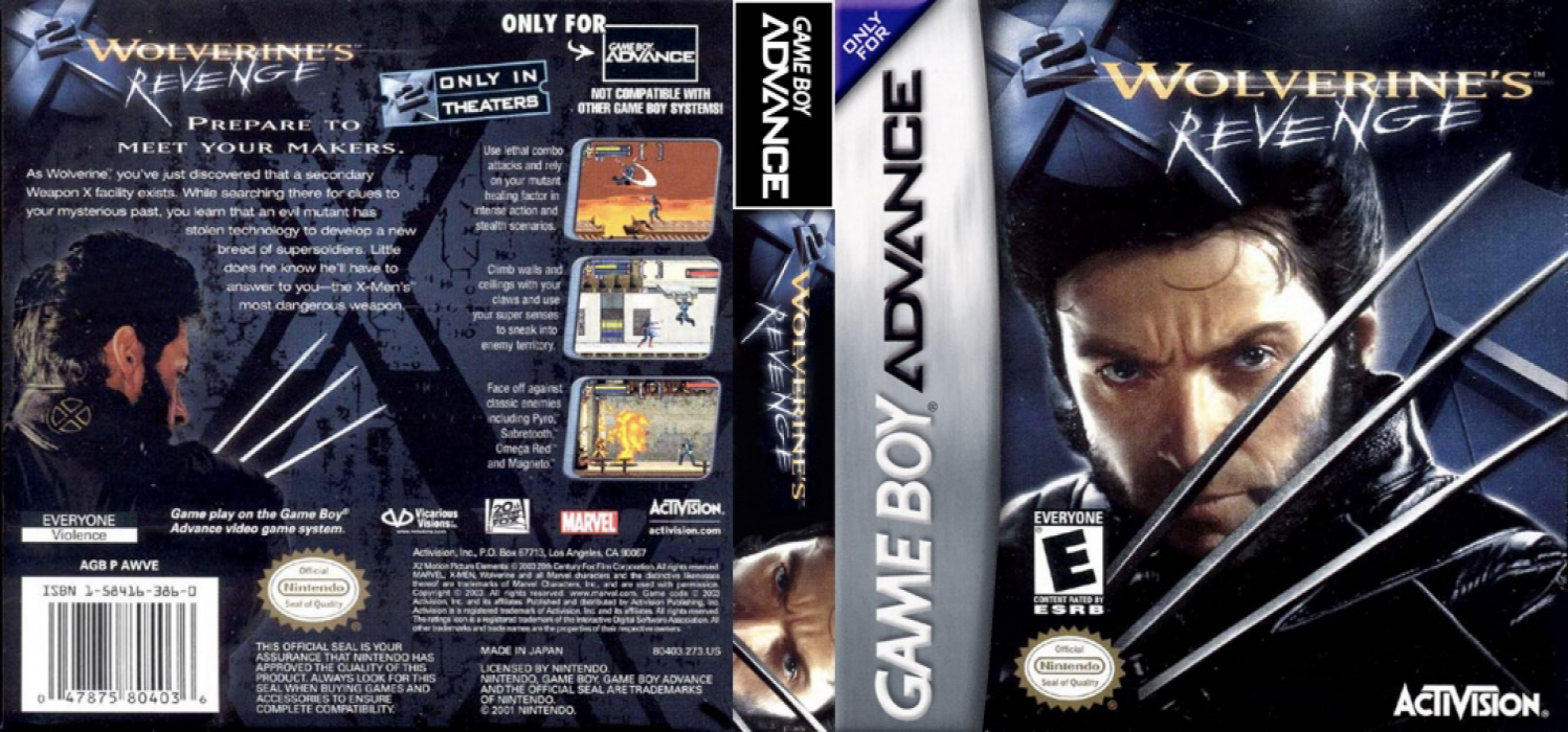 X2 - Wolverine's Revenge — box-texture (US)