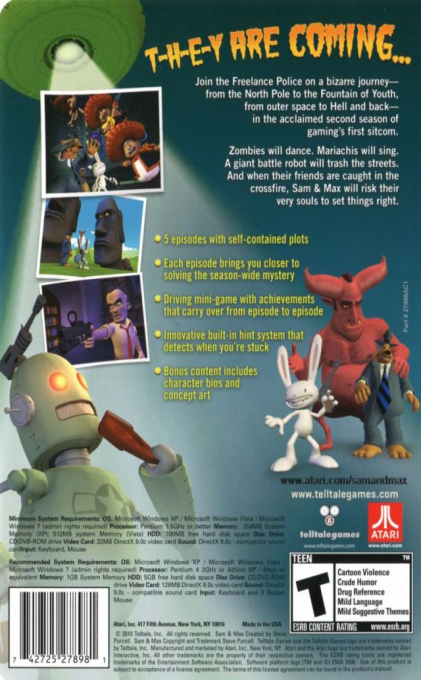 Sam & Max - Beyond Space & Time — box-2D-back (US)