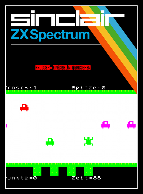 Frogger - Ein Spiel mit Froschen box art
