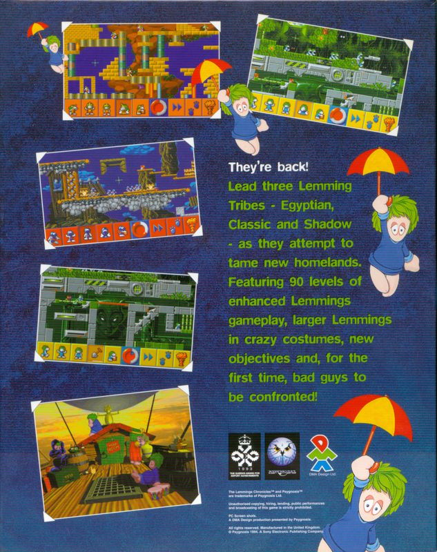 All New World of Lemmings — box-2D-back (US)