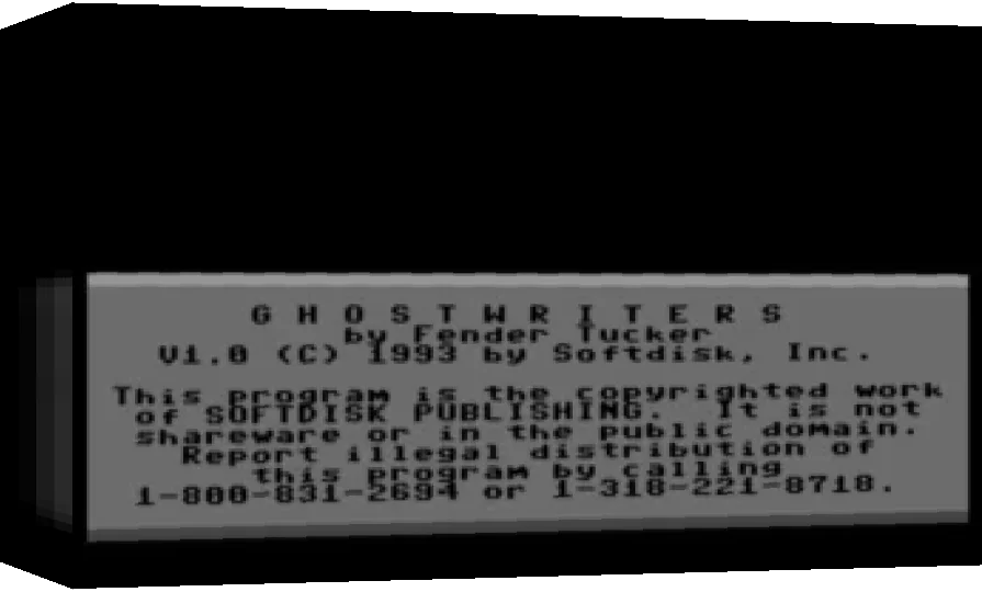 Ghostwriters — box-3D (WOR)