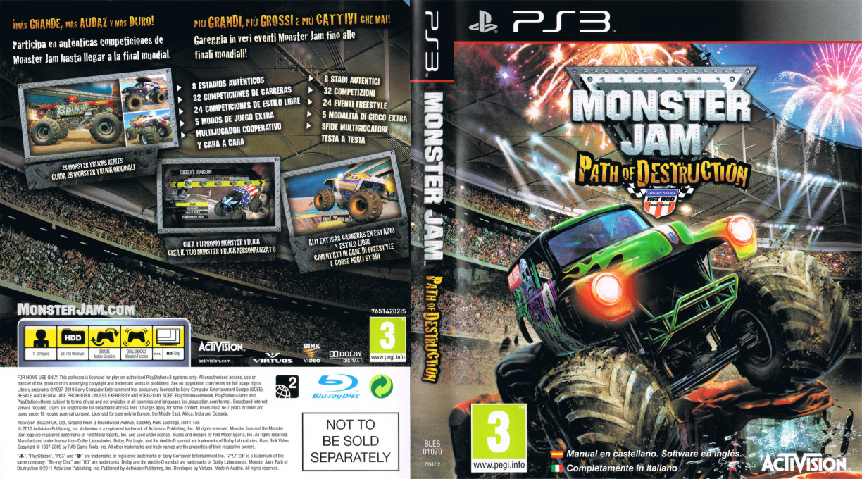 Monster Jam - Path of Destruction — box-texture (SP)