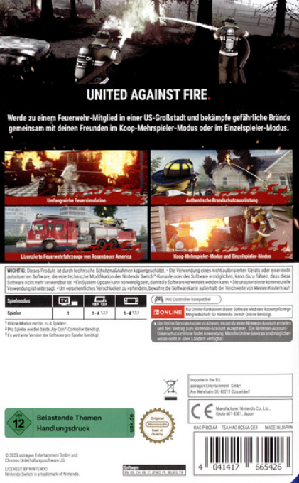 Firefighting Simulator - The Squad — box-2D-back (DE)