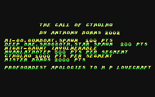 The Call of Cthulu — sstitle (WOR)