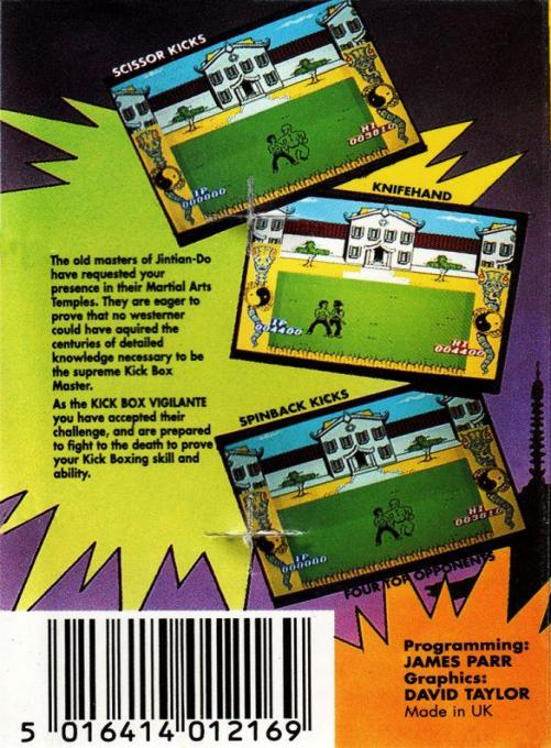 Kick Box Vigilante — box-2D-back (EU)