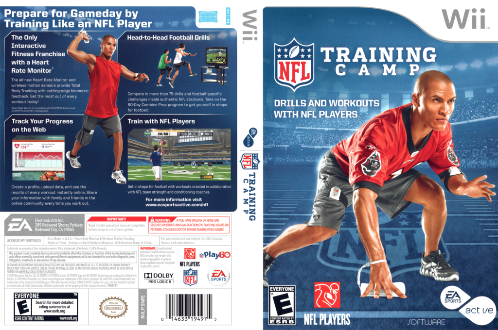 EA Sports Active - NFL Training Camp — box-texture (US)