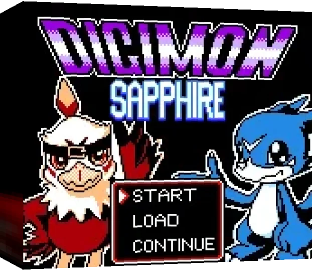 Digimon Saphire — box-3D (US)