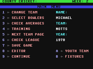 County Cricket — ss (EU)